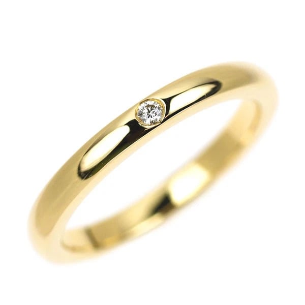 TIFFANY & CO K18YG DIAMOND RING STACKING BAND (1 of 2)