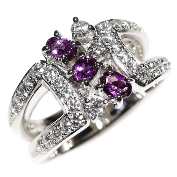 MITSUKOSHI RARE PT900 ALEXANDRITE DIAMOND RING: Mitsukoshi Rare Pt900 Alexandrite Diamond Ring Brand: None Type/Style: Ring Material: Metal Purity None, Metal Pt900, Main Stone/Creation alexandrite Color: none Size: 6.25 - 6.5 US 