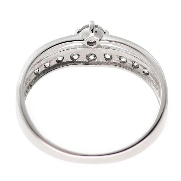 K18WG DIAMOND RING - 2