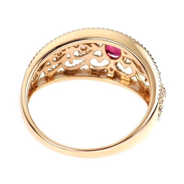 K18PG RUBY DIAMOND RING - 2