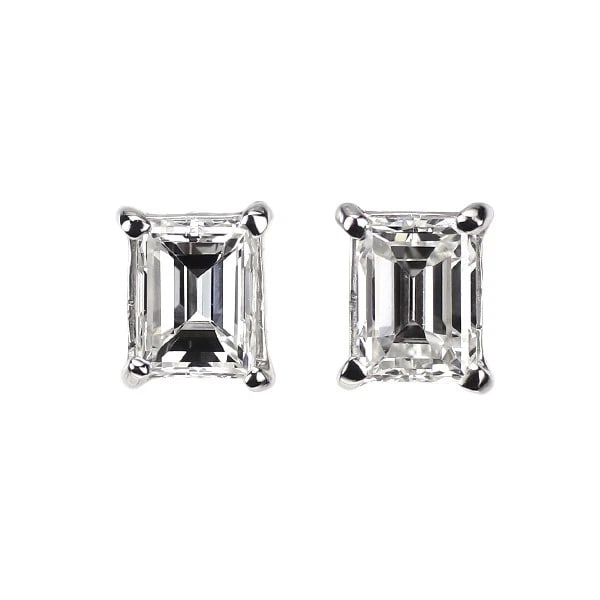BRAND NEW PT900 BUCKET CUT DIAMOND EARRINGS: Brand New Pt900 Bucket Cut Diamond Earrings Brand: None Type/Style: piercing Material: Metal Purity 900, Metal Platinum, Main Stone/Creation Natural Color: None Size: Length/Width/Diameter4.4 