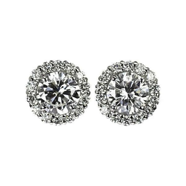 BRAND NEW PT950/ PT900 DIAMOND EARRINGS: Brand New Pt950/ Pt900 Diamond Earrings Brand: None Type/Style: piercing Material: Metal Purity 900, Metal Platinum, Main Stone/Creation Natural Color: None Size: Length/Width/Diameter8.4 