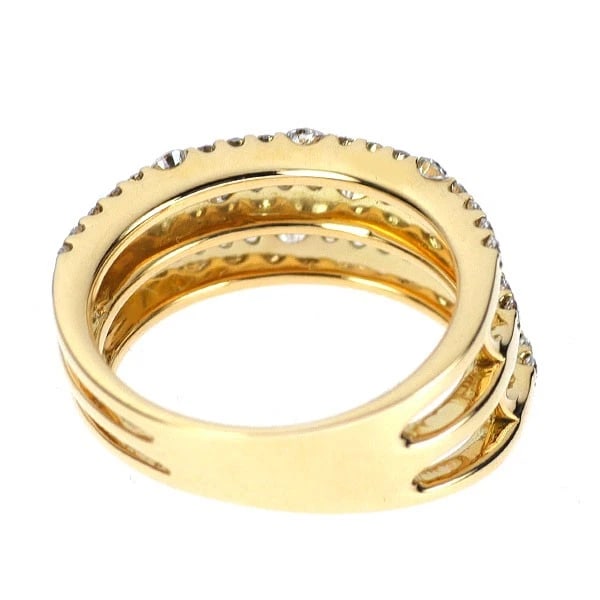 K18YG DIAMOND RING - 3