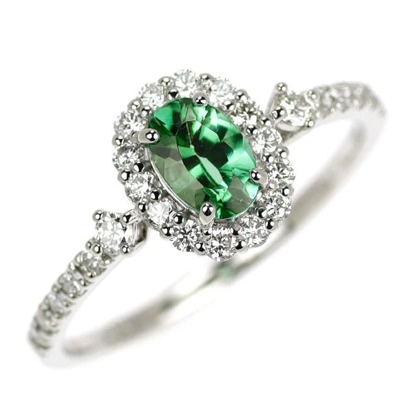 BRAND NEW PT950 STRAIGHT GREEN BRAZILIAN PARAIBA: Brand New Pt950 Straight Green Brazilian Paraiba Brand: None Type/Style: Ring Material: Metal Purity None, Metal Pt950, Main Stone/Creation tourmaline Color: None Size: 6 US Accessories: None