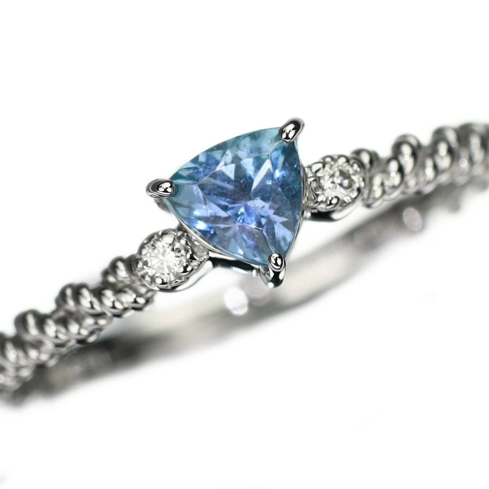 BRAND NEW PT950 TANZANIAN BLUE CORNELPIN DIAMOND RING: Brand New Pt950 Tanzanian Blue Cornelpin Diamond Ring Brand: None Type/Style: Ring Material: Metal Purity None, Metal Pt950, Main Stone/Creation None Color: None Size: 6 US Accessories: None