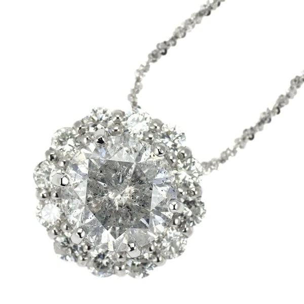 BRAND NEW PT900/ PT850 DIAMOND PENDANT NECKLACE: Brand New Pt900/ Pt850 Diamond Pendant Necklace Brand: None Type/Style: Pendant Necklace Material: Metal Purity None, Metal Pt850, Main Stone/Creation Natural Color: None Size: Necklace: Chain