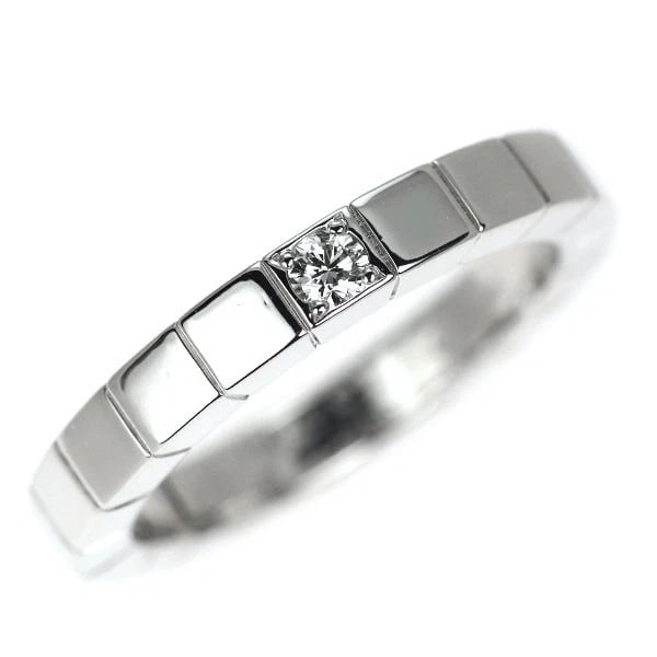 CARTIER K18WG DIAMOND RING LANIER: Cartier K18WG Diamond Ring Lanier Brand: Cartier Type/Style: Ring Material: Metal Purity K18, Metal Gold, Main Stone/Creation Natural Color: White Gold Size: 4.75 - 5 US Accessories: None