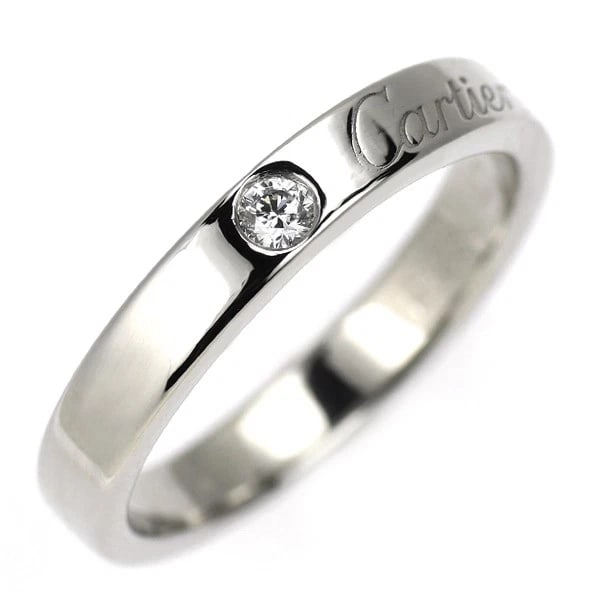 CARTIER PT950 DIAMOND RING (1 of 2)