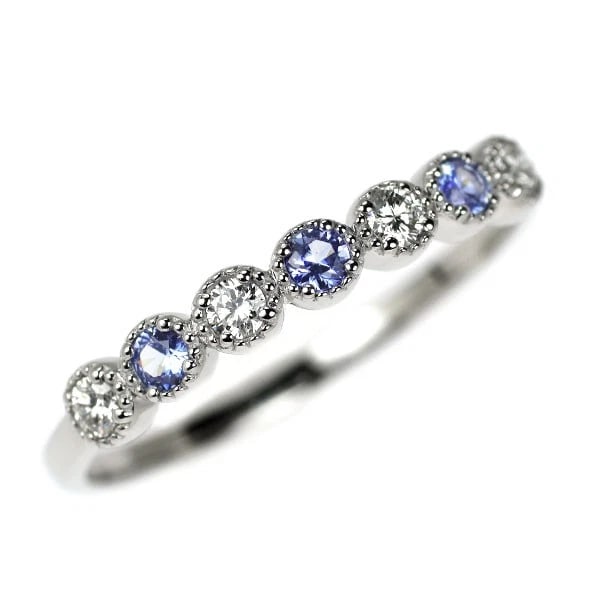 BRAND NEW PT950 AMERICAN BENITOITE DIAMOND RING: Brand New Pt950 American Benitoite Diamond Ring Brand: None Type/Style: Ring Material: Metal Purity 950, Metal Platinum, Main Stone/Creation None Color: None Size: 6 US Accessories: None