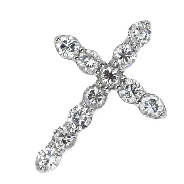 BRAND NEW PT950 DIAMOND PENDANT TOP: Brand New Pt950 Diamond Pendant Top Brand: None Type/Style: pendant top Material: Metal Purity None, Metal Pt950, Main Stone/Creation Natural Color: None Size: Length/Width/Diameter27.0 