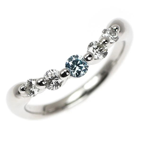 PT900 ICE BLUE DIAMOND RING: Pt900 ice blue diamond ring Brand: None Type/Style: Ring Material: Metal Purity 900, Metal Platinum, Main Stone/Creation Natural Color: Platinum Size: 3.75 US Accessories: None Accessories