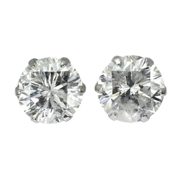 BRAND NEW PT900 DIAMOND EARRINGS: Brand New Pt900 Diamond Earrings Brand: None Type/Style: piercing Material: Metal Purity None, Metal Pt900, Main Stone/Creation Natural Color: None Size: Length/Width/Diameter6.3 Accessories: