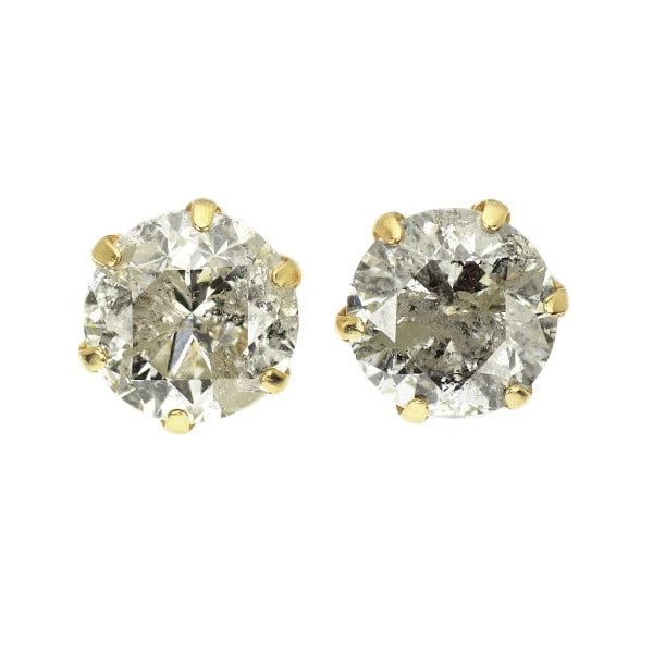 BRAND NEW K18YG SINGLE SIDE LDH DIAMOND EARRINGS: Brand New K18YG Single Side LDH Diamond Earrings Brand: None Type/Style: piercing Material: Metal Purity None, Metal K18YG, Main Stone/Creation Natural Color: None Size: