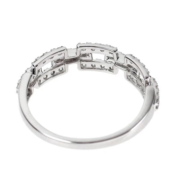 K18WG DIAMOND RING - 2