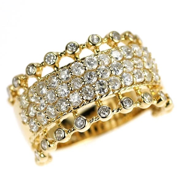 K18YG DIAMOND RING (1 of 2)