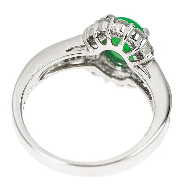 PT900 JADE DIAMOND RING - 2