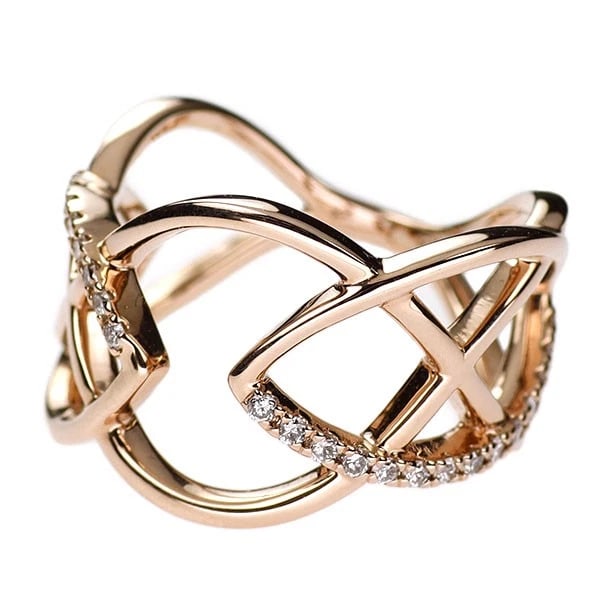 K18PG DIAMOND RING - 2