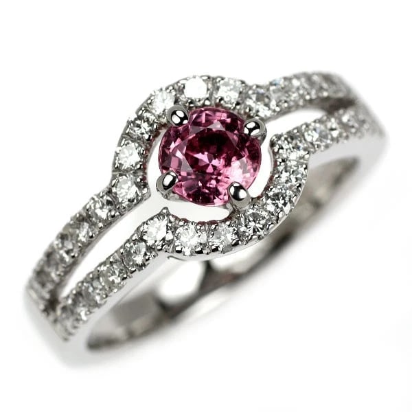 PT900 PINK SAPPHIRE DIAMOND RING: Pt900 pink sapphire diamond ring Brand: None Type/Style: Ring Material: Metal Purity 900, Metal Platinum, Main Stone/Creation sapphires Color: None Size: 6 US Accessories: None Accessories