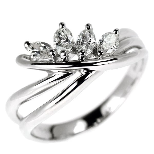 PT900 MARQUISE DIAMOND RING: Pt900 marquise diamond ring Brand: None Type/Style: Ring Material: Metal Purity 900, Metal Platinum, Main Stone/Creation Natural Color: Platinum Size: 7.75 - 8 US Accessories: None