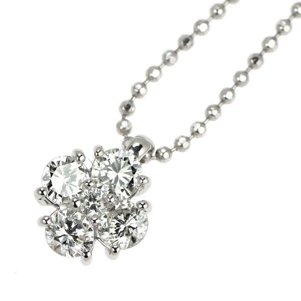 PT900/ PT850 DIAMOND PENDANT NECKLACE: Pt900/ Pt850 Diamond Pendant Necklace Brand: None Type/Style: Pendant Necklace Material: Metal Purity None, Metal Pt850, Main Stone/Creation Natural Color: None Size: Necklace: Chain Length