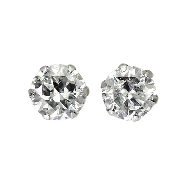 BRAND NEW PT900 DIAMOND EARRINGS: Brand New Pt900 Diamond Earrings Brand: None Type/Style: piercing Material: Metal Purity 900, Metal Platinum, Main Stone/Creation Natural Color: None Size: Length/Width/Diameter4.4 