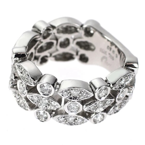 K18WG DIAMOND RING - 2