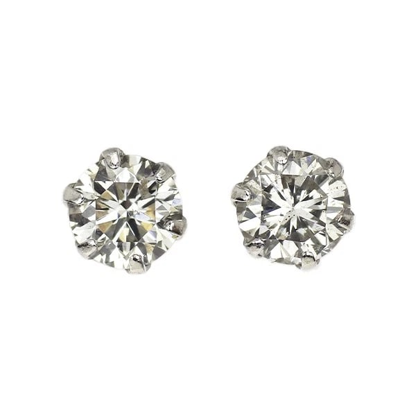 BRAND NEW PT900 DIAMOND EARRINGS: Brand New Pt900 Diamond Earrings Brand: None Type/Style: piercing Material: Metal Purity 900, Metal Platinum, Main Stone/Creation Natural Color: None Size: Length/Width/Diameter3.7 