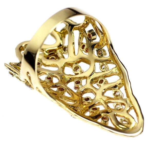 K18YG DIAMOND RING - 3