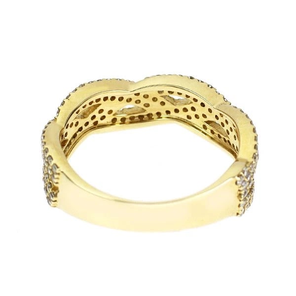 K18YG DIAMOND RING - 2