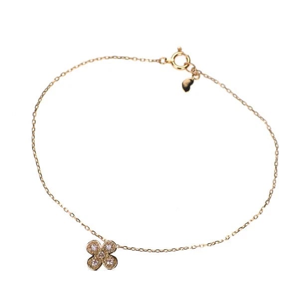 STAR JEWELRY RARE K18PG NATURAL PINK DIAMOND BRACELET: Star Jewelry Rare K18PG Natural Pink Diamond Bracelet Brand: star jewelry Type/Style: bracelets Material: Metal Purity K18, Metal Gold, Main Stone/Creation Natural Color: None Size: Necklace: