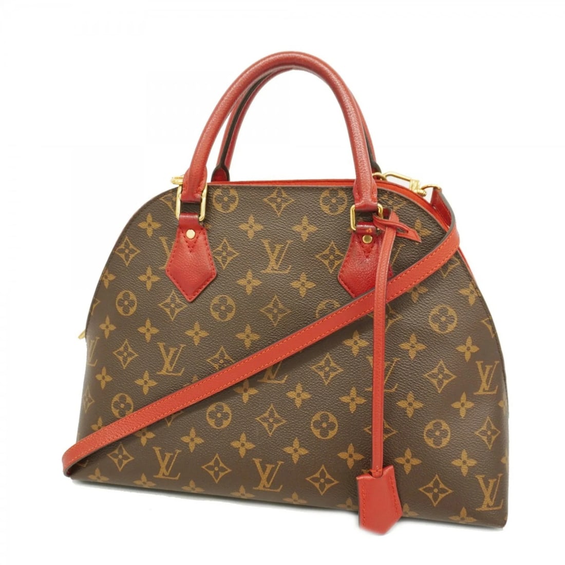 LOUIS VUITTON MONOGRAM ALMA BAG ROUGE HANDBAG (1 of 9)