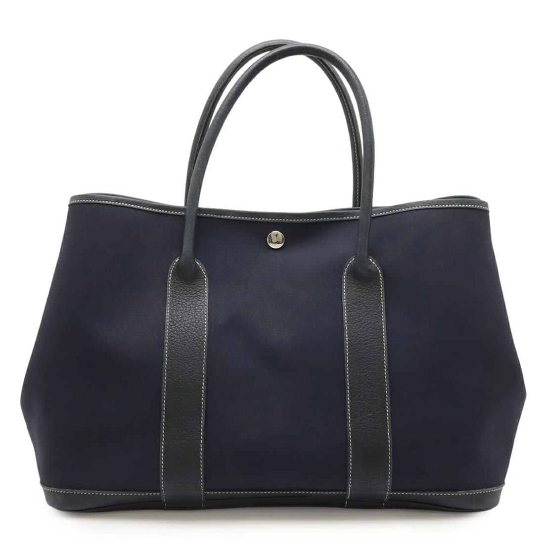 HERMES GARDEN PM TOTE BAG HANDBAG TOILE OFFICIER (1 of 9)