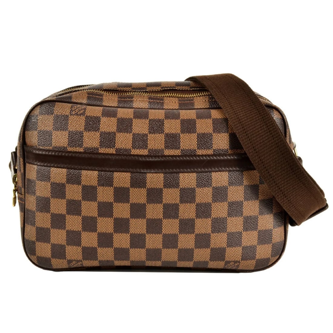 LOUIS VUITTON REPORTER PM SHOULDER BAG DAMIER EBENE (1 of 8)