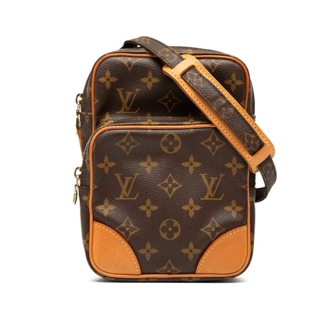 LOUIS VUITTON MONOGRAM AMAZON CROSSBODY SHOULDER BAG: Louis Vuitton Monogram Amazon Crossbody Shoulder Bag Brand: Louis Vuitton Type/Style: Shoulder bag Material: PVC , Leather Color: Brown Size: Size (HxWxD) 21cm x 15cm x 5cm / 8.26'' x 5.9'' x 1.96