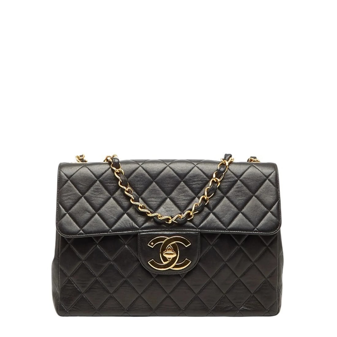 CHANEL COCO MARK MATELASSE 30 CHAIN SHOULDER BAG: CHANEL Coco Mark Matelasse 30 Chain Shoulder Bag Brand: Chanel Type/Style: Shoulder bag Material: Leather Color: Black Size: Size (HxWxD) 21cm x 30cm x 8.5cm / 8.26'' x 11.81'' x 3.34'' Accessori