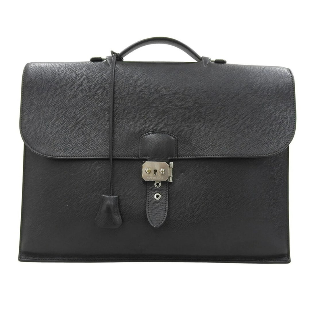 HERMES SAC A DEPECHE 38 ?I STAMPED BAG EPSON BLACK (1 of 9)