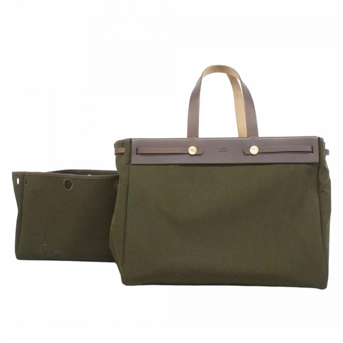 HERMES CABAS MM TOILE OFFICIER TOTE BAG BROWN: Hermes Cabas MM Toile Officier Tote Bag Brown Brand: Hermes Type/Style: Tote bag Material: Toile officier Color: Brown Size: Size (HxWxD) 32cm x 41cm x 16cm / 12.59'' x 16.14'' x 6.29'' Accessori