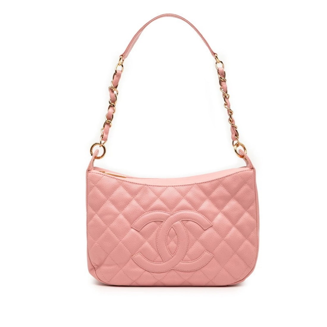 CHANEL MATELASSE COCO MARK CHAIN SHOULDER BAG HANDBAG: CHANEL Matelasse Coco Mark Chain Shoulder Bag Handbag Brand: Chanel Type/Style: Handbag, Shoulder bag Material: Grained Calfskin Color: Pink Size: Size (HxWxD) 16cm x 26cm x 9cm / 6.29'' x 10.23''