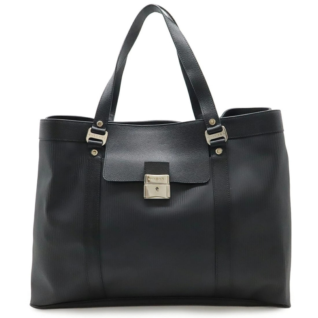 BVLGARI MILLERIGE TOTE BAG LARGE TOTE SHOULDER PVC (1 of 9)