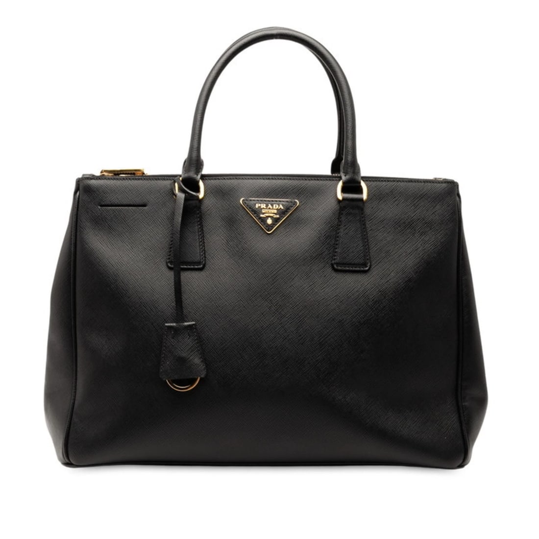 PRADA GALLERIA LARGE TOTE BAG: Prada Galleria Large Tote Bag Brand: Prada Type/Style: Tote bag Material: Leather Color: Black Size: Size (HxWxD) 23cm x 33.5cm x 14.5cm / 9.05'' x 13.18'' x 5.7'' Accessories: None Access