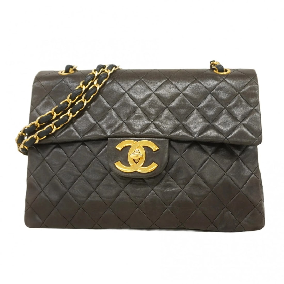 CHANEL SHOULDER BAG LARGE MATELASSE DOUBLE CHAIN (1 of 8)