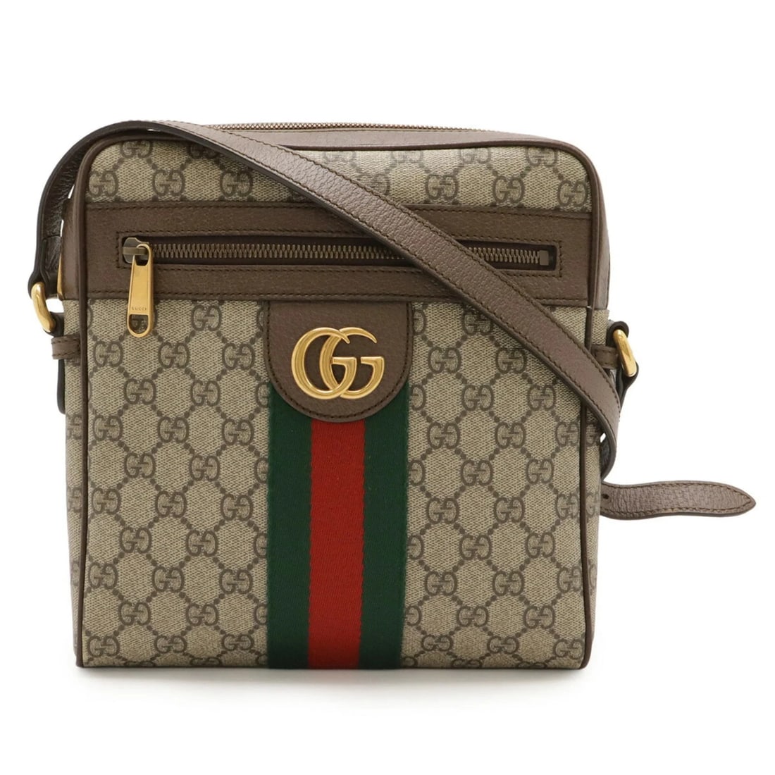 GUCCI OPHIDIA SMALL BAG GG SUPREME SHERRY LINE: GUCCI Ophidia Small Bag GG Supreme Sherry Line Brand: Gucci Type/Style: Canvas Material: PVC Leather Color: Beige Size: Size (HxWxD) 24cm x 23cm x 5cm / 9.44'' x 9.05'' x 1.96'' Accessories: None