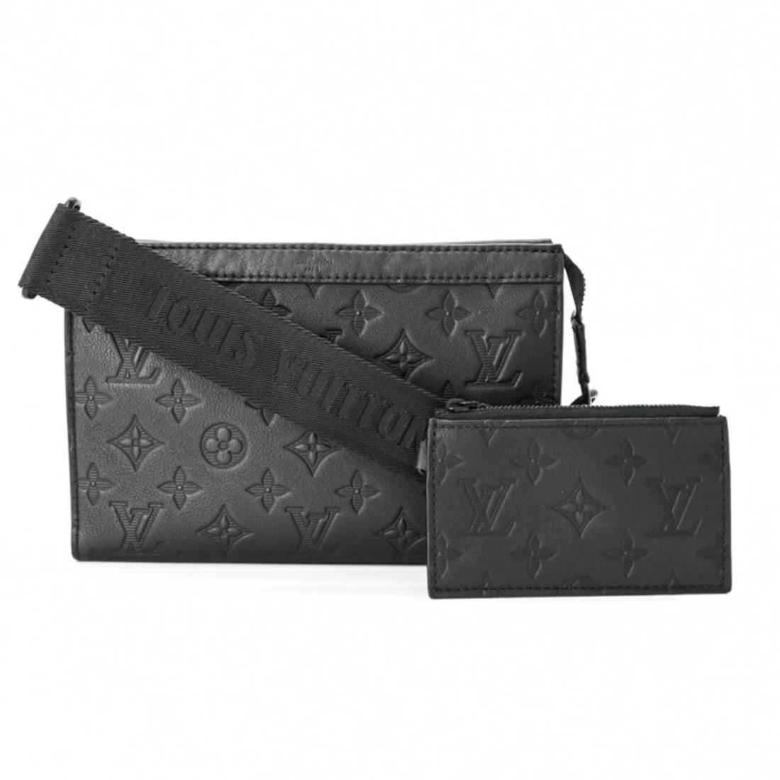 LOUIS VUITTON MONOGRAM SHADOW GASTON WEARABLE WALLET SHOULDER BAG (1 of 10)