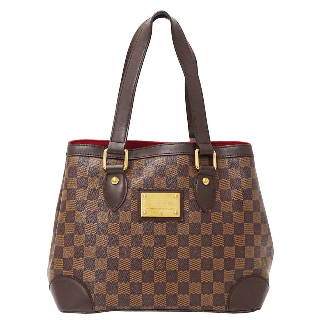 LOUIS VUITTON WOMEN'S DAMIER CANVAS HAMPSTEAD: Louis Vuitton Women's Damier Canvas Hampstead Brand: Louis Vuitton Type/Style: Tote bag Material: Damier Canvas Color: Brown Size: Size (HxWxD) 24cm x 28cm x 17.5cm / 9.44'' x 11.02'' x 6.88'' Ac