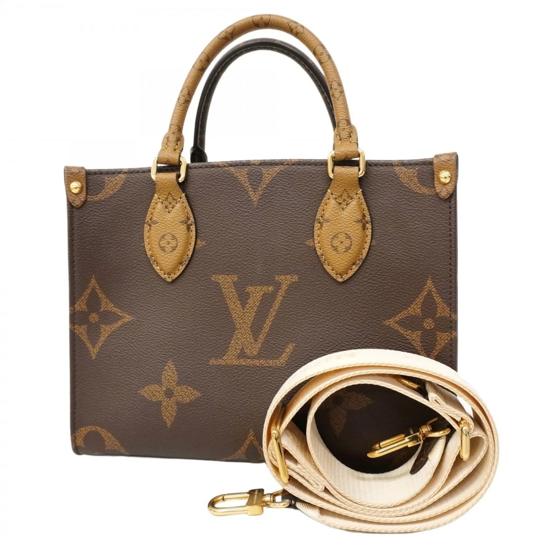 LOUIS VUITTON MONOGRAM GIANT ON THE GO PM HANDBAG (1 of 7)