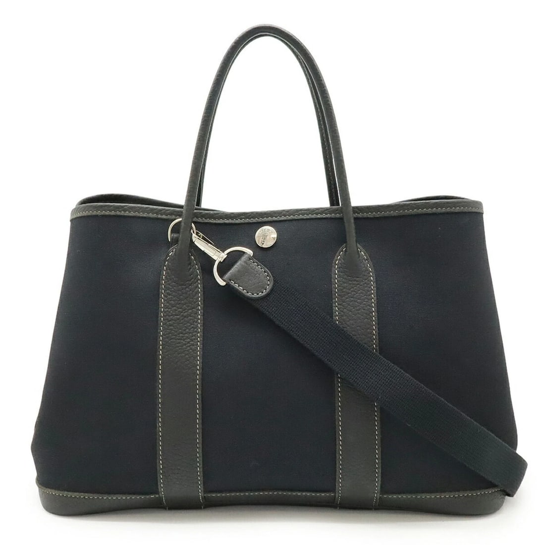 HERMES GARDEN TPM TOTE BAG HANDBAG SHOULDER: HERMES Garden TPM Tote Bag Handbag Shoulder Brand: Hermes Type/Style: Handbag, Shoulder bag, Tote bag Material: Toile officier , Leather Color: Black Size: Size (HxWxD) 20cm x 30.5cm x 13cm / 7.87