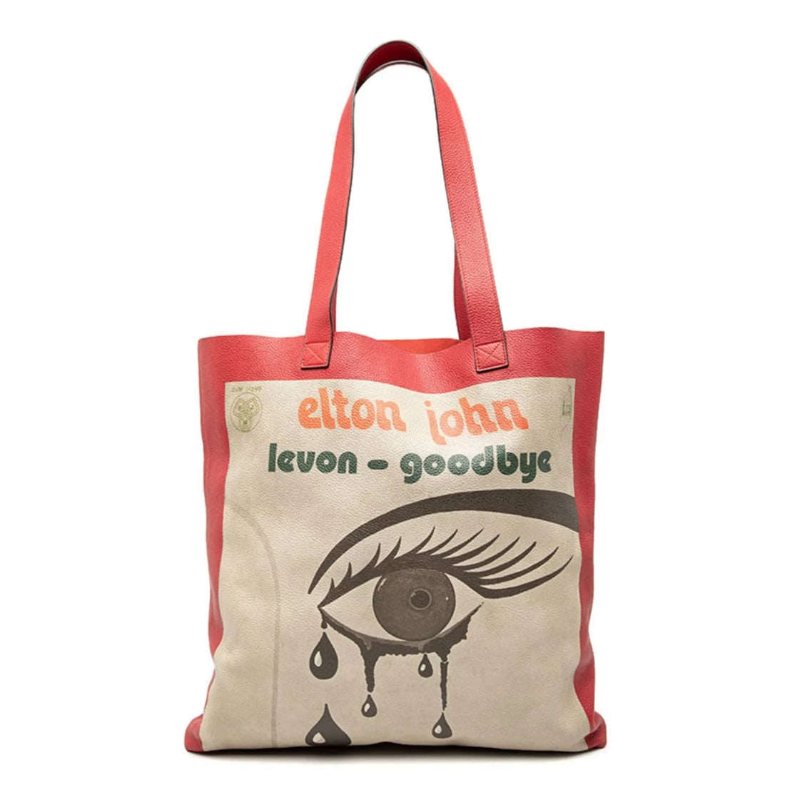 GUCCI ELTON JOHN TOTE BAG/SHOULDER BAG: Gucci Elton John tote bag/shoulder bag Brand: Gucci Type/Style: Shoulder bag, Tote bag Material: Leather Color: Beige, Red color Size: Size (HxWxD) 42cm x 40cm x 5cm / 16.53'' x 15.74'' x