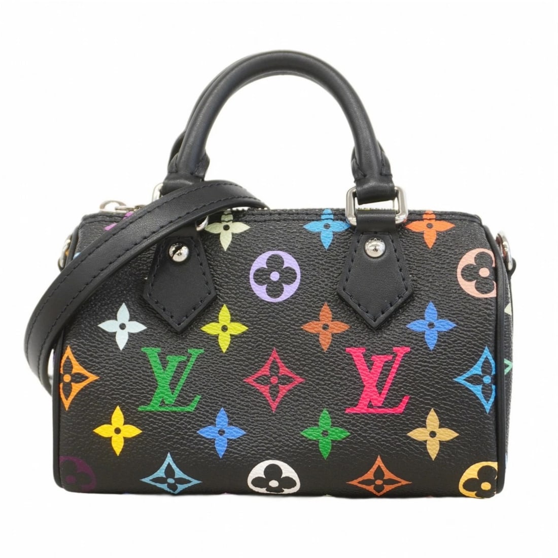 LOUIS VUITTON MONOGRAM MULTICOLORE NANO SPEEDY HANDBAG (1 of 7)