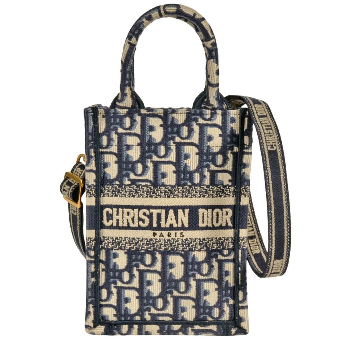 CHRISTIAN DIOR DIOR BOOK TOTE MINI VERTICAL HANDBAG 2-WAY (1 of 6)