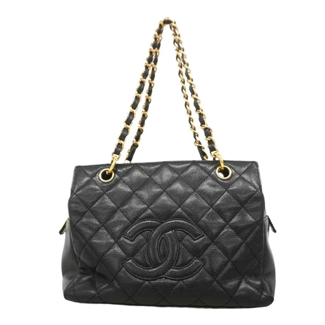 CHANEL MATELASSE SHOULDER BAG WITH CHAIN CAVIARSKIN (1 of 8)